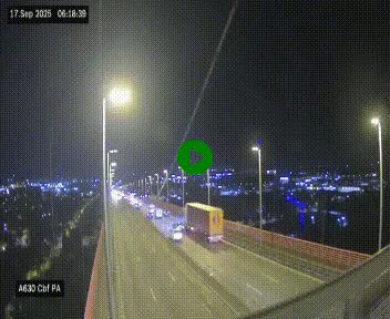 <h2>Webcam autoroute sur le périphérique de Bordeaux (A630) au nord de la ville. Caméra située sur le Pont d'Aquitaine.</h2>