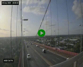 <h2>Webcam autoroute sur le périphérique de Bordeaux (A630) au nord de la ville. Caméra située sur le Pont d'Aquitaine.</h2>