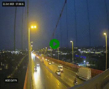 <h2>Webcam autoroute sur le périphérique de Bordeaux (A630) au nord de la ville. Caméra située sur le Pont d'Aquitaine.</h2>