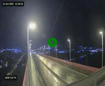 <h2>Webcam autoroute sur le périphérique de Bordeaux (A630) au nord de la ville. Caméra située sur le Pont d'Aquitaine.</h2>