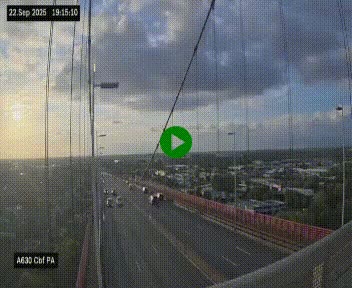 <h2>Webcam autoroute sur le périphérique de Bordeaux (A630) au nord de la ville. Caméra située sur le Pont d'Aquitaine.</h2>