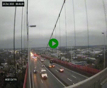 <h2>Webcam autoroute sur le périphérique de Bordeaux (A630) au nord de la ville. Caméra située sur le Pont d'Aquitaine.</h2>