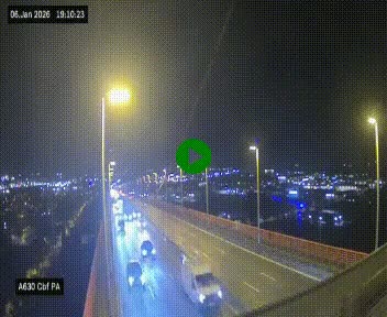 <h2>Webcam autoroute sur le périphérique de Bordeaux (A630) au nord de la ville. Caméra située sur le Pont d'Aquitaine.</h2>