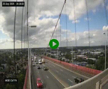 <h2>Webcam autoroute sur le périphérique de Bordeaux (A630) au nord de la ville. Caméra située sur le Pont d'Aquitaine.</h2>