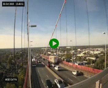 <h2>Webcam autoroute sur le périphérique de Bordeaux (A630) au nord de la ville. Caméra située sur le Pont d'Aquitaine.</h2>
