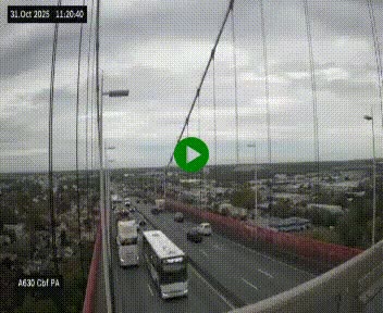 <h2>Webcam autoroute sur le périphérique de Bordeaux (A630) au nord de la ville. Caméra située sur le Pont d'Aquitaine.</h2>