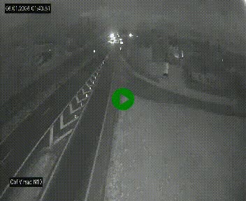 <h2>Vue en direct de l'autoroute A10 grâce à un drône situé au-dessus du péage de Virsac</h2>