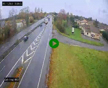 <h2>Vue en direct de l'autoroute A10 grâce à un drône situé au-dessus du péage de Virsac</h2>