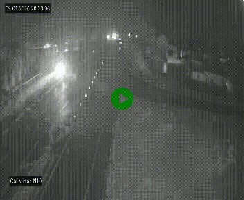 <h2>Vue en direct de l'autoroute A10 grâce à un drône situé au-dessus du péage de Virsac</h2>