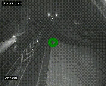 <h2>Vue en direct de l'autoroute A10 grâce à un drône situé au-dessus du péage de Virsac</h2>