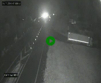 Vue en direct de l'autoroute A10 grâce à un drône situé au-dessus du péage de Virsac