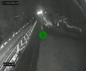 <h2>Vue en direct de l'autoroute A10 grâce à un drône situé au-dessus du péage de Virsac</h2>