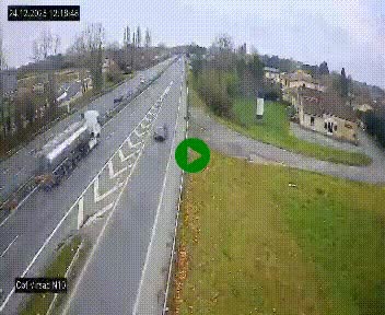 <h2>Vue en direct de l'autoroute A10 grâce à un drône situé au-dessus du péage de Virsac</h2>