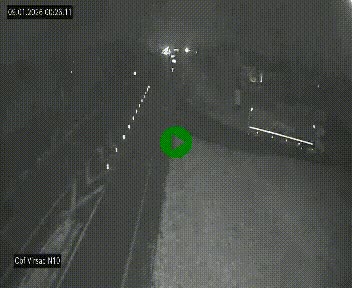 <h2>Vue en direct de l'autoroute A10 grâce à un drône situé au-dessus du péage de Virsac</h2>