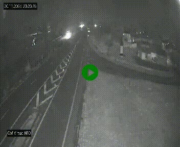 Vue en direct de l'autoroute A10 grâce à un drône situé au-dessus du péage de Virsac