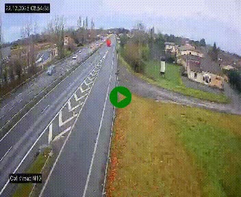 <h2>Vue en direct de l'autoroute A10 grâce à un drône situé au-dessus du péage de Virsac</h2>