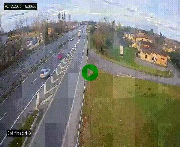 <h2>Vue en direct de l'autoroute A10 grâce à un drône situé au-dessus du péage de Virsac</h2>