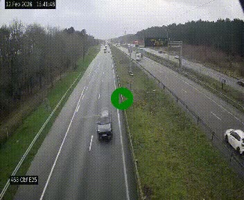 <h2>Webcam autoroute A63 en périphérie de Bordeaux au sud-est de la ville, en provenance du bassin d'Arcachon. Vue orientée vers Bordeaux</h2>