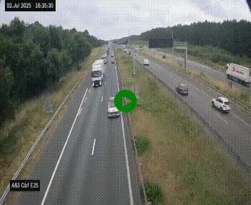<h2>Webcam autoroute A63 en périphérie de Bordeaux au sud-est de la ville, en provenance du bassin d'Arcachon. Vue orientée vers Bordeaux</h2>