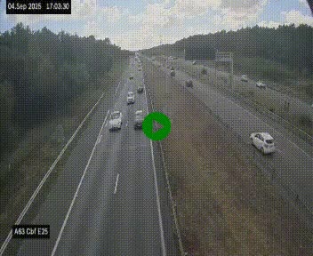 <h2>Webcam autoroute A63 en périphérie de Bordeaux au sud-est de la ville, en provenance du bassin d'Arcachon. Vue orientée vers Bordeaux</h2>