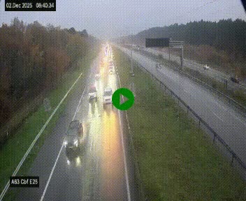 <h2>Webcam autoroute A63 en périphérie de Bordeaux au sud-est de la ville, en provenance du bassin d'Arcachon. Vue orientée vers Bordeaux</h2>