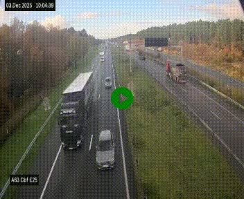 <h2>Webcam autoroute A63 en périphérie de Bordeaux au sud-est de la ville, en provenance du bassin d'Arcachon. Vue orientée vers Bordeaux</h2>