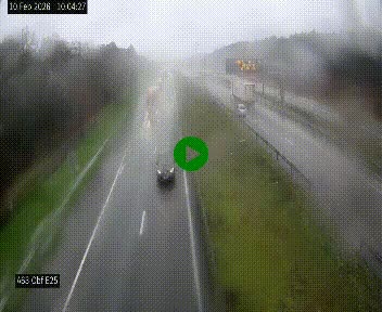 <h2>Webcam autoroute A63 en périphérie de Bordeaux au sud-est de la ville, en provenance du bassin d'Arcachon. Vue orientée vers Bordeaux</h2>