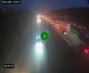 <h2>Webcam autoroute A63 en périphérie de Bordeaux au sud-est de la ville, en provenance du bassin d'Arcachon. Vue orientée vers Bordeaux</h2>