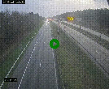 <h2>Webcam autoroute A63 en périphérie de Bordeaux au sud-est de la ville, en provenance du bassin d'Arcachon. Vue orientée vers Bordeaux</h2>