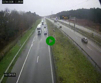 <h2>Webcam autoroute A63 en périphérie de Bordeaux au sud-est de la ville, en provenance du bassin d'Arcachon. Vue orientée vers Bordeaux</h2>
