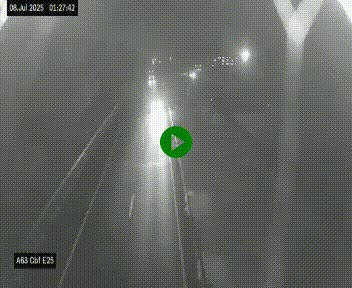 <h2>Webcam autoroute A63 en périphérie de Bordeaux au sud-est de la ville, en provenance du bassin d'Arcachon. Vue orientée vers Bordeaux</h2>