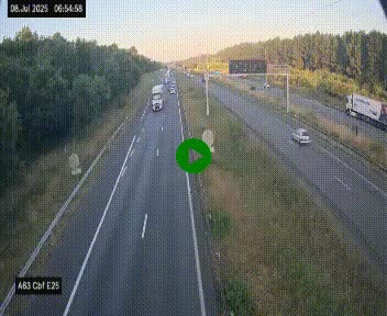 <h2>Webcam autoroute A63 en périphérie de Bordeaux au sud-est de la ville, en provenance du bassin d'Arcachon. Vue orientée vers Bordeaux</h2>