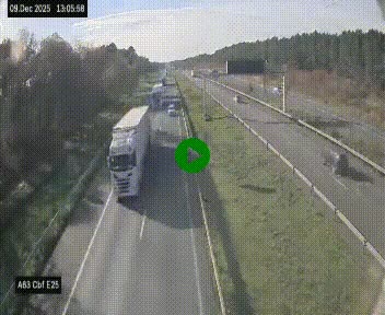 <h2>Webcam autoroute A63 en périphérie de Bordeaux au sud-est de la ville, en provenance du bassin d'Arcachon. Vue orientée vers Bordeaux</h2>