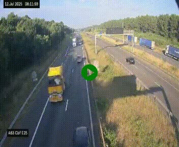 <h2>Webcam autoroute A63 en périphérie de Bordeaux au sud-est de la ville, en provenance du bassin d'Arcachon. Vue orientée vers Bordeaux</h2>