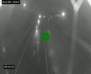<h2>Webcam autoroute A63 en périphérie de Bordeaux au sud-est de la ville, en provenance du bassin d'Arcachon. Vue orientée vers Bordeaux</h2>
