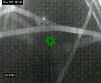 <h2>Webcam autoroute A63 en périphérie de Bordeaux au sud-est de la ville, en provenance du bassin d'Arcachon. Vue orientée vers Bordeaux</h2>