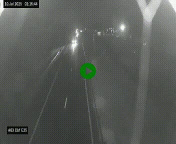 <h2>Webcam autoroute A63 en périphérie de Bordeaux au sud-est de la ville, en provenance du bassin d'Arcachon. Vue orientée vers Bordeaux</h2>