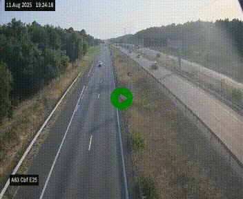 <h2>Webcam autoroute A63 en périphérie de Bordeaux au sud-est de la ville, en provenance du bassin d'Arcachon. Vue orientée vers Bordeaux</h2>