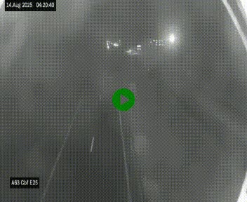 Webcam autoroute A63 en périphérie de Bordeaux au sud-est de la ville, en provenance du bassin d'Arcachon. Vue orientée vers Bordeaux