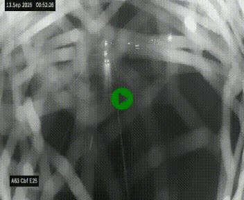 <h2>Webcam autoroute A63 en périphérie de Bordeaux au sud-est de la ville, en provenance du bassin d'Arcachon. Vue orientée vers Bordeaux</h2>