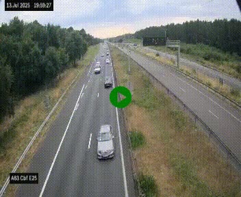 <h2>Webcam autoroute A63 en périphérie de Bordeaux au sud-est de la ville, en provenance du bassin d'Arcachon. Vue orientée vers Bordeaux</h2>