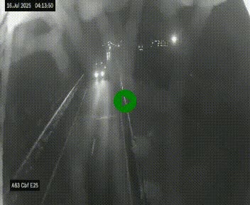<h2>Webcam autoroute A63 en périphérie de Bordeaux au sud-est de la ville, en provenance du bassin d'Arcachon. Vue orientée vers Bordeaux</h2>