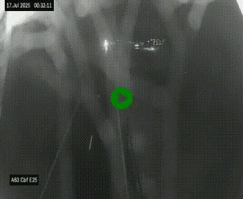 <h2>Webcam autoroute A63 en périphérie de Bordeaux au sud-est de la ville, en provenance du bassin d'Arcachon. Vue orientée vers Bordeaux</h2>