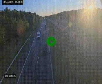 <h2>Webcam autoroute A63 en périphérie de Bordeaux au sud-est de la ville, en provenance du bassin d'Arcachon. Vue orientée vers Bordeaux</h2>