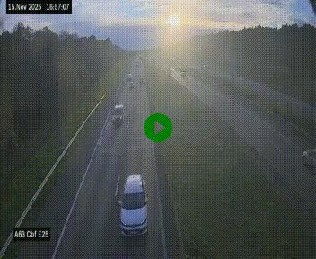 <h2>Webcam autoroute A63 en périphérie de Bordeaux au sud-est de la ville, en provenance du bassin d'Arcachon. Vue orientée vers Bordeaux</h2>