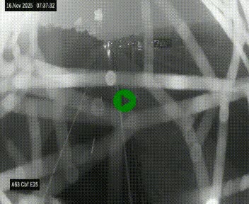 <h2>Webcam autoroute A63 en périphérie de Bordeaux au sud-est de la ville, en provenance du bassin d'Arcachon. Vue orientée vers Bordeaux</h2>