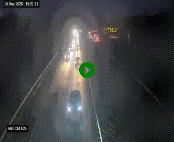 <h2>Webcam autoroute A63 en périphérie de Bordeaux au sud-est de la ville, en provenance du bassin d'Arcachon. Vue orientée vers Bordeaux</h2>