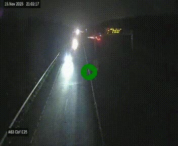 <h2>Webcam autoroute A63 en périphérie de Bordeaux au sud-est de la ville, en provenance du bassin d'Arcachon. Vue orientée vers Bordeaux</h2>