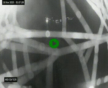 <h2>Webcam autoroute A63 en périphérie de Bordeaux au sud-est de la ville, en provenance du bassin d'Arcachon. Vue orientée vers Bordeaux</h2>