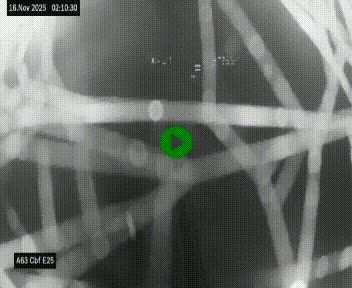 <h2>Webcam autoroute A63 en périphérie de Bordeaux au sud-est de la ville, en provenance du bassin d'Arcachon. Vue orientée vers Bordeaux</h2>